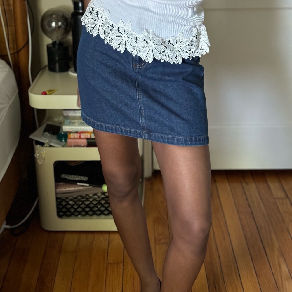 Dark Blue Pencil Skirt